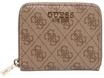 GUESS Laurel II SLG Small Zip Around - Geldb&ouml;rse 3cc 11 cm (latte logo), braun, 99