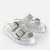 Buffalo Pantolette, Plateau, f&uuml;r Damen, silber, 38