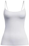 CALIDA Damen Spaghetti-Top Sleek Skin, wei&szlig;, S