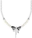 Thomas Sabo Schleifen-Kette mit Perlen Lovely Romance, silber, schwarz, wei&szlig;,...