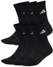 adidas Str&uuml;mpfe, 6er Pack, f&uuml;r Herren, schwarz, L