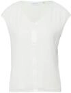 comma, Shirtbluse, V-Ausschnitt, f&uuml;r Damen, wei&szlig;, 34