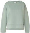 comma, Sweatshirt, Faltendetail, f&uuml;r Damen, gr&uuml;n, 34