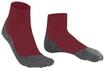 FALKE Trekking-Socken TK5, Merinowolle-Mix, thermoregulierend, f&uuml;r Herren, grau|rot,