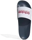 adidas Badepantolette, breiter Riemen, Logo-Print, f&uuml;r Herren, wei&szlig;, 46