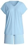 CALIDA Damen Kurz-Pyjama Lovely Nights, blau, L