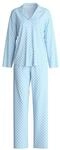 CALIDA Damen Pyjama, durchgekn&ouml;pft Fruity Dreams, blau, L