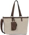 Gabor&reg; Shoppertasche, Rei&szlig;verschluss, Anh&auml;nger, f&uuml;r Damen, braun, L