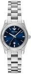 Emporio Armani Damenuhr 3-Zeiger-Werk Edelstahl, AR11717, Silber, 99