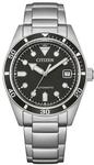 CITIZEN&reg; Herren Armbanduhr "NJ0221-50E", schwarz|silber, 99