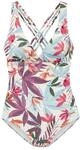 LASCANA Badeanzug IMANI, Multioptions-Tr&auml;ger, f&uuml;r Damen, mehrfarbig|rosa|gr&uuml;n, 36