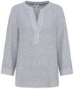 CECIL Shirtbluse, Split-Neck, f&uuml;r Damen, gr&uuml;n, L