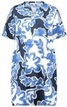 BETTY & CO Blusenkleid, Split-Neck, f&uuml;r Damen, wei&szlig;|blau, 36