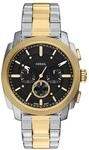 Fossil Herrenuhr Machine Chronograph aus Edelstahl in Bicolor, FS6159, Silber, 99