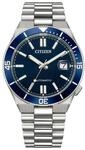 CITIZEN&reg; Herren Armbanduhr "NJ0230-59L", blau|silber, 99