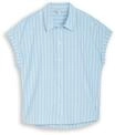 DENIM TOM TAILOR Hemdbluse, &Auml;rmelaufschlag, f&uuml;r Damen, blau, L