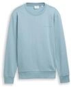 TOM TAILOR Sweatshirt, Rippb&uuml;ndchen, f&uuml;r Herren, blau, XXL