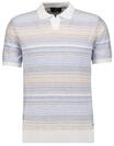 RAGMAN Strickpullover, Polokragen, f&uuml;r Herren, blau|beige, 3XL
