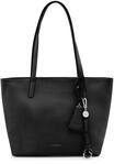 SEIDENFELT Shopper, Kunstleder, f&uuml;r Damen, schwarz, 99
