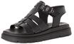 Tamaris Sandalen, Keilabsatz, f&uuml;r Damen, schwarz, 37