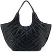 SEIDENFELT Shoppertasche, Rei&szlig;verschluss, Patch, f&uuml;r Damen, schwarz, 99