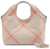 FREDsBRUDER Henkeltasche, Leder, f&uuml;r Damen, rot|beige, 99