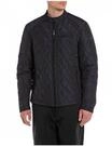 REPLAY Steppjacke, Doppeldruckknopf-Verschluss, f&uuml;r Herren, blau, XXL