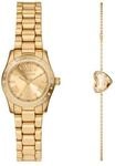 Michael Kors Damenuhr Lexington Three-Hand aus goldfarbenem Edelstahl und...