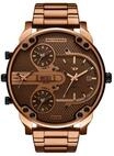 DIESEL&reg; Diesel Herrenuhr Mr. Daddy Slim 3-Zeiger-Werk Datum Edelstahl braun, DZ7493,