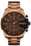 DIESEL&reg; Diesel Herrenuhr Mega Chief Slim Chronograph Edelstahl braun, DZ4697,...