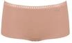 sloggi Go Crush Pantys, 3er-Pack, Spitzen-Bord&uuml;re, f&uuml;r Damen, braun, XS