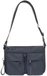 MANDARINA DUCK Umh&auml;ngetasche, Rei&szlig;verschluss, Anh&auml;nger, f&uuml;r Damen, grau, 99