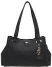 GUESS Shoppertasche, Kunstleder, Anh&auml;nger, f&uuml;r Damen, schwarz, 99