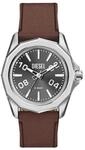 DIESEL&reg; Diesel Herrenuhr Stinger mit drei Zeigern, braunes Lederarmband, DZ2240,