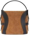 AIGNER Henkeltasche, Leder, f&uuml;r Damen, braun|schwarz, 99