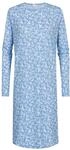 mey Flower Meadow Sleepshirt, Langarm, Knielang, f&uuml;r Damen, blau, 38