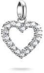 Thomas Sabo Charm-Anh&auml;nger Herz mit wei&szlig;en Steinen Connect, silberfarben, 2 CM