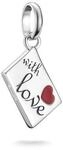 Thomas Sabo Charm-Anh&auml;nger Liebesbrief Connect, rot, silberfarben, 1,8 CM