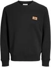 ORIGINALS by JACK & JONES Sweatshirt, Rippb&uuml;ndchen, f&uuml;r Herren, schwarz, L
