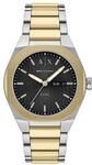 Armani Exchange Herrenuhr Sync mit drei Zeigern, Wochentags- und Datumsanzeige,