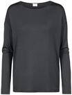 mey Pure Chic Schlafanzug-Oberteil, Rundhals, f&uuml;r Damen, grau, L
