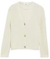 S.Oliver Red Label Strickjacke, V-Ausschnitt, f&uuml;r Damen, wei&szlig;, 34