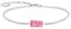 Thomas Sabo Armband mit pinkfarbenem Goldb&auml;ren, silberfarben, 19 CM