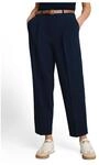 TOM TAILOR Stoffhose, kn&ouml;chellang, f&uuml;r Damen, blau, 44/28