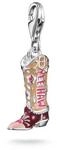 Thomas Sabo Charm-Anh&auml;nger Cowboy-Stiefel, silberfarben, bunt, 2,8 CM