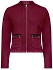 BETTY BARCLAY Sweatjacke, Stehkragen, f&uuml;r Damen, lila, 36