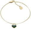 FOSSIL Damen Armband, Edelstahl, GOLD, 17