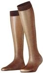FALKE Kniestr&uuml;mpfe, Rippbund, f&uuml;r Damen, rot|gold, 35-38