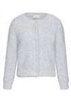 CARTOON Strick-Cardigan mit Rundhalsausschnitt, grau, 34