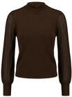 zero Feinstrickpullover mit Spitzen&auml;rmeln, braun, 44